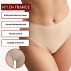 Culotte anti-cameltoe beige Alynéa, invisible sous legging, couverture totale